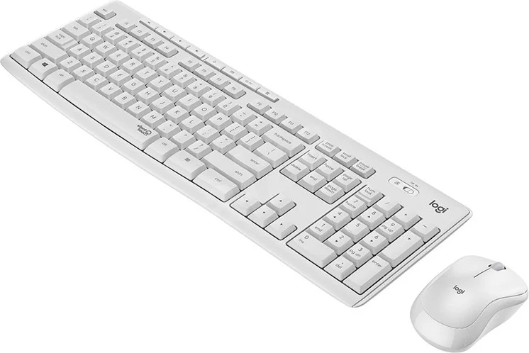 AYT Logıtech MK295 Q Tr White Wireless Keyboard + Mouse Set