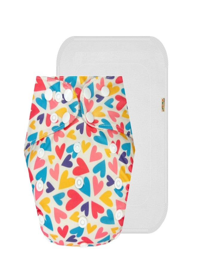 Dumbledo Premium Cloth Diaper with Cotton Insert (Pack of 1) | Hypoallergenic | Reusable & Washable | Easy to Clean | Everyday Diapering Essential | 3 Months - 3 Years | Unisex Baby - Image 1