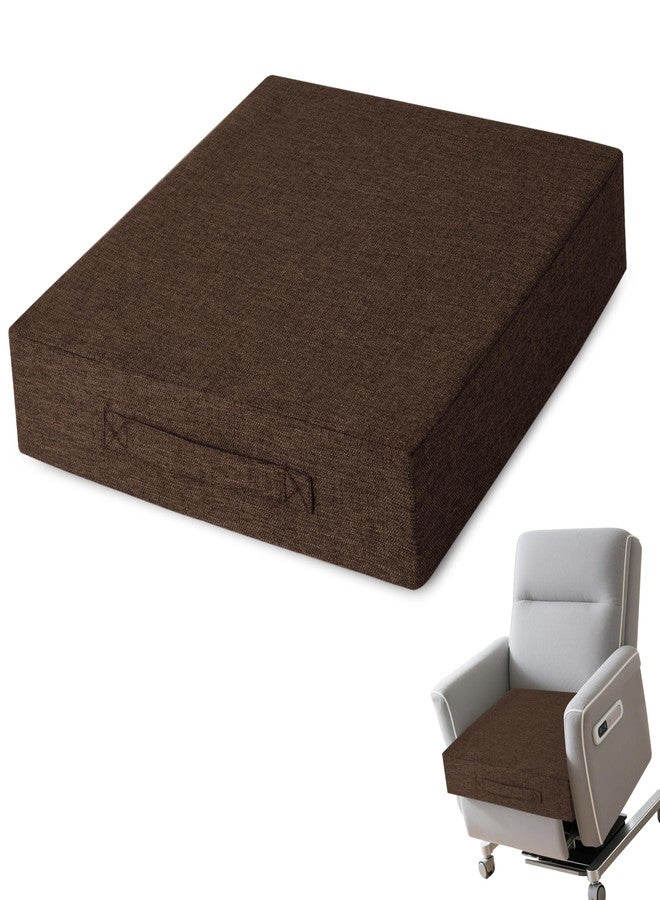 AddGrace Recliner Cushions for Elderly Thick Seat Cushion 20"x20"x4" Chair Pads with Non Slip Backing and Washable Cover for Couch Armchair Chairs Coffee - Image 1