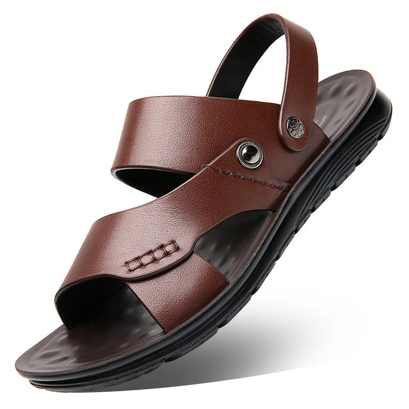 Sandals Men'S 2024 Summer Soft Soled Casual Beach Shoes Men'S Outerwear Anti-Slip Dual-Purpose Sandals And Slippers Trbottomy Dropshipping - Image 1
