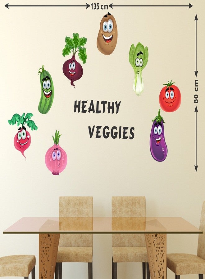 Wallstick Healthy veggis wallstickers (Vinyl 135 cm x 80 cm) - Image 2