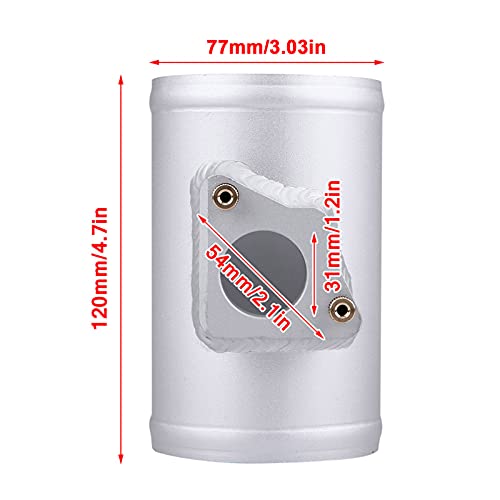AMONIDA Mass Airflow Sensor Adapter, 77mm Air Flow Sensor Adapter Intake Meter Mount Base for Toyota Mazda 3 6 Subaru Suzuki - Image 4