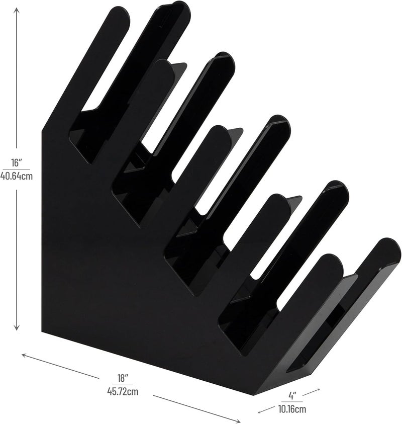 Mind Reader Cup and Lid Dispenser, Countertop Org, Coffee Bar, Beverage Cup, Kitchen, Breakroom, 4"L x 18"W x 16"H, Black - Image 3