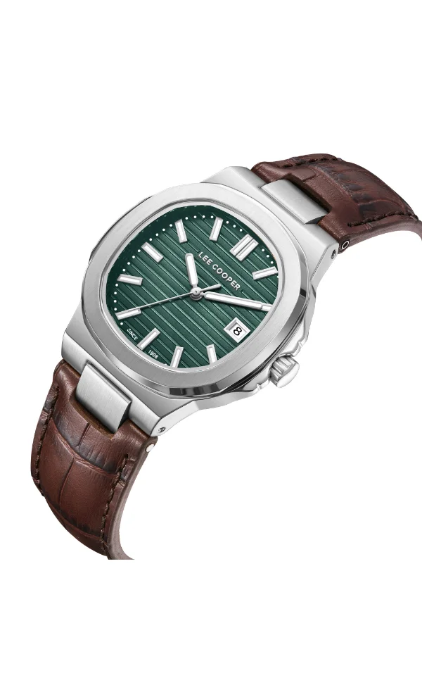 لي كوبر Women's Leather Analog Watch LC08107.374 - 35 mm