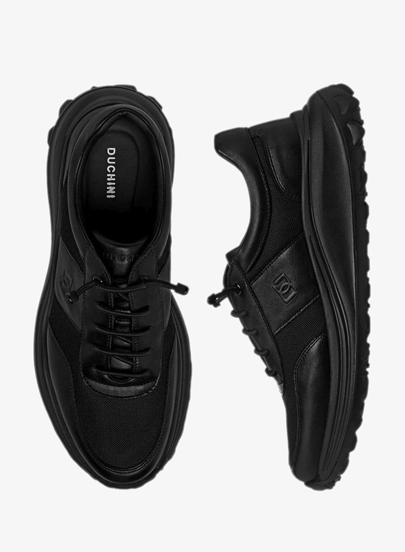 دوتشيني أحذية رياضية رجالية برباط وتفاصيل شبكية - Image 1