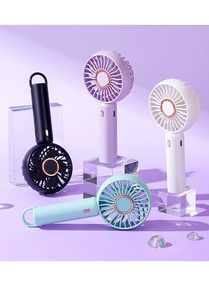 Goolsky Mini Handheld USB Fan – Quiet Portable Desk Fan, Rechargeable Personal Cooling Fan for Dorm/Office/Travel - Image 5