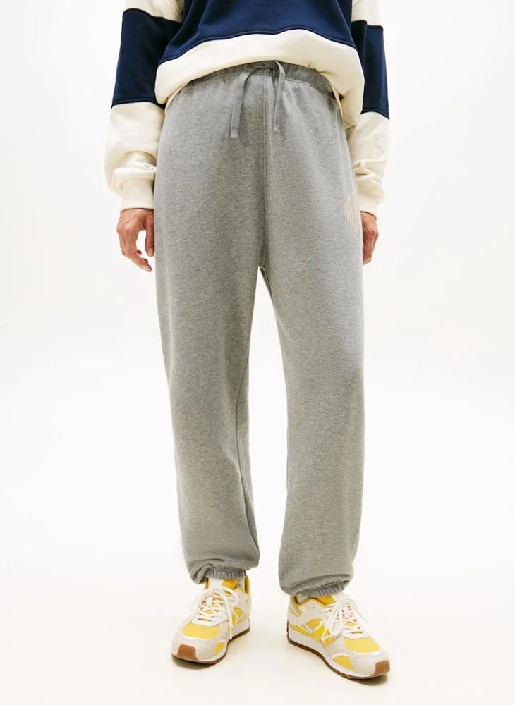 Logo Drawstring Cuffed Sweatpants