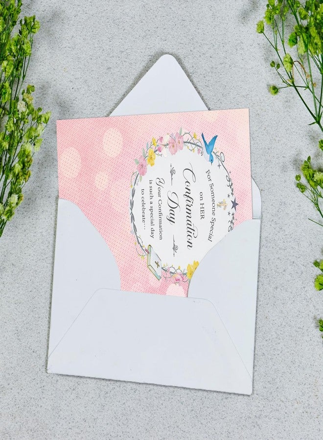 FANCYLUCKY Christian Confirmation Card for Teen Girls, Catholic Confirmation Day Card for Daughter Granddaughter Goddaughter - Image 4