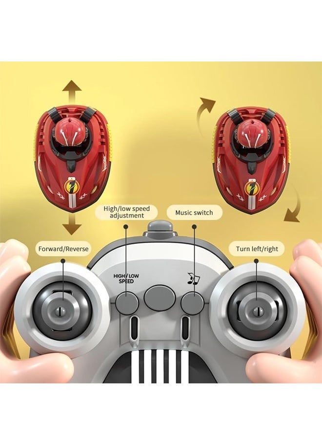 Beauenty 2 Pack Remote Control Battle Bumper Car for Toddlers, Radio Control Toys Music Catapult Robot Popping Up Family Interaction RC Battle Game for 6+Kids - Image 3