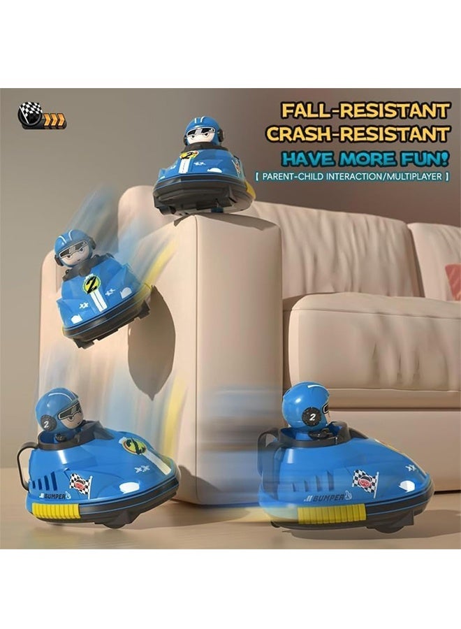 Beauenty 2 Pack Remote Control Battle Bumper Car for Toddlers, Radio Control Toys Music Catapult Robot Popping Up Family Interaction RC Battle Game for 6+Kids - Image 2