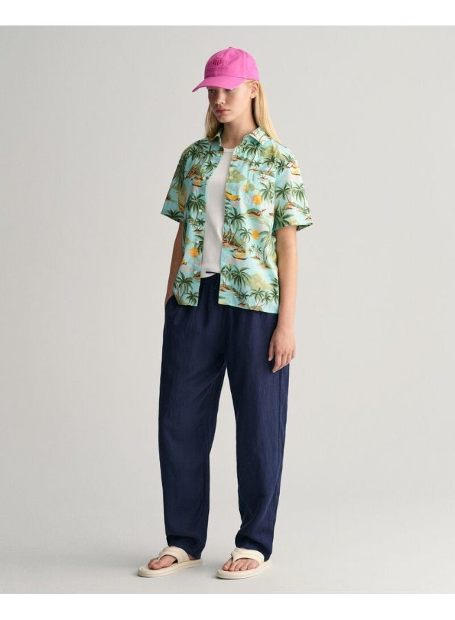 غانت قميص بأكمام قصيرة قطن بطبعة راحة اليد من جانت للمراهقين - Image 1