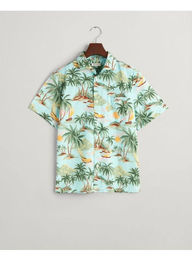 غانت قميص بأكمام قصيرة قطن بطبعة راحة اليد من جانت للمراهقين - Image 4