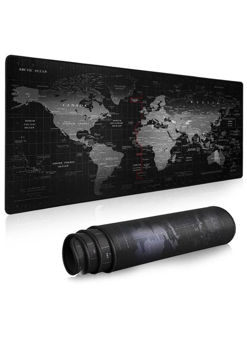 DOXASIK Mouse Pad (800 x 300 x 3 mm) Large Waterproof Non-Slip Desk Mousepad for Gamer, Employee, Computer, PC, Laptop and More Teams or Crowds