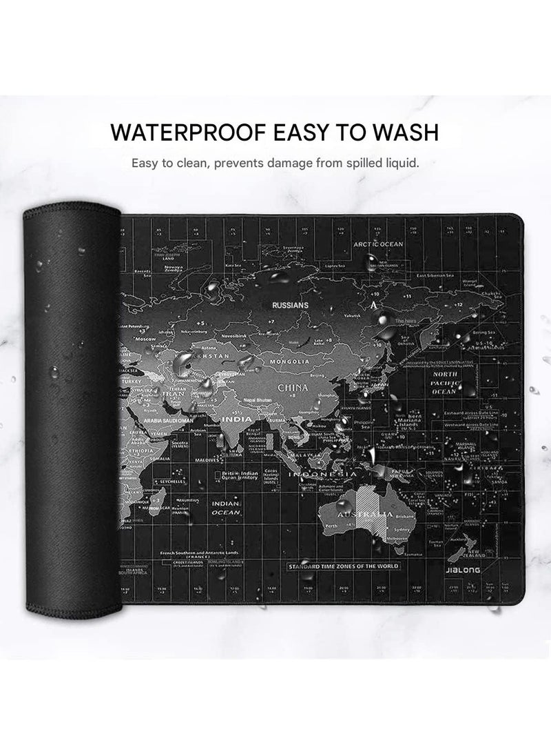 DOXASIK Mouse Pad (800 x 300 x 3 mm) Large Waterproof Non-Slip Desk Mousepad for Gamer, Employee, Computer, PC, Laptop and More Teams or Crowds