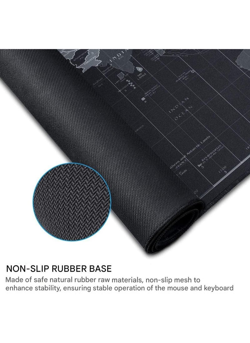 DOXASIK Mouse Pad (800 x 300 x 3 mm) Large Waterproof Non-Slip Desk Mousepad for Gamer, Employee, Computer, PC, Laptop and More Teams or Crowds