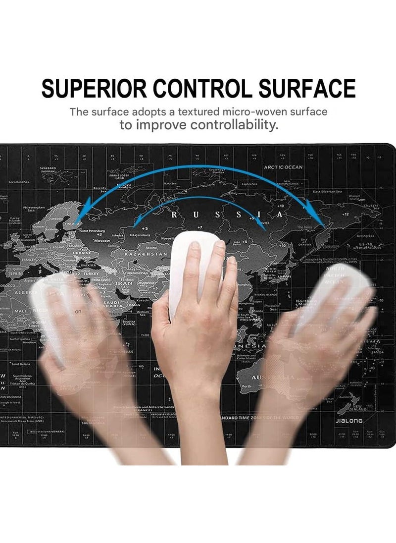 DOXASIK Mouse Pad (800 x 300 x 3 mm) Large Waterproof Non-Slip Desk Mousepad for Gamer, Employee, Computer, PC, Laptop and More Teams or Crowds