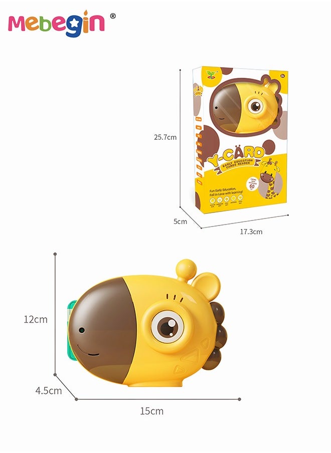 MEBEGIN - Audible Flash Cards with Sound Effects, Talking Flash Cards, Toddler Learning Toy with 60 Double-sided Learning Cards, Educational Interactive Toys, Fun Toddler Travel Toys, Ideal Gift for Kids Aged 3+ - Image 1