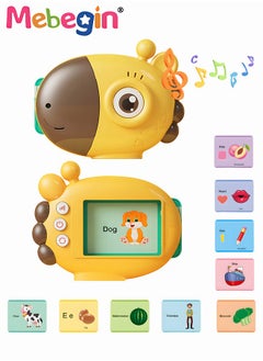 Audible Flash Cards with Sound Effects, Talking Flash Cards, Toddler Learning Toy with 60 Double-sided Learning Cards, Educational Interactive Toys, Fun Toddler Travel Toys, Ideal Gift for Kids Aged 3+