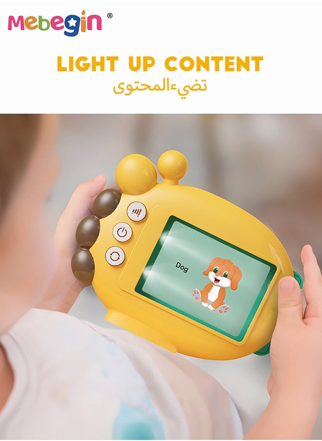 MEBEGIN - Audible Flash Cards with Sound Effects, Talking Flash Cards, Toddler Learning Toy with 60 Double-sided Learning Cards, Educational Interactive Toys, Fun Toddler Travel Toys, Ideal Gift for Kids Aged 3+ - Image 1