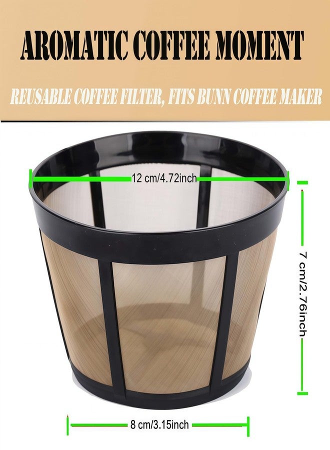 Blisshour Reusable Coffee Filter, Fits BUNN Coffee Maker, Replaces BUNN Filters (8-12 Cup) - Image 2