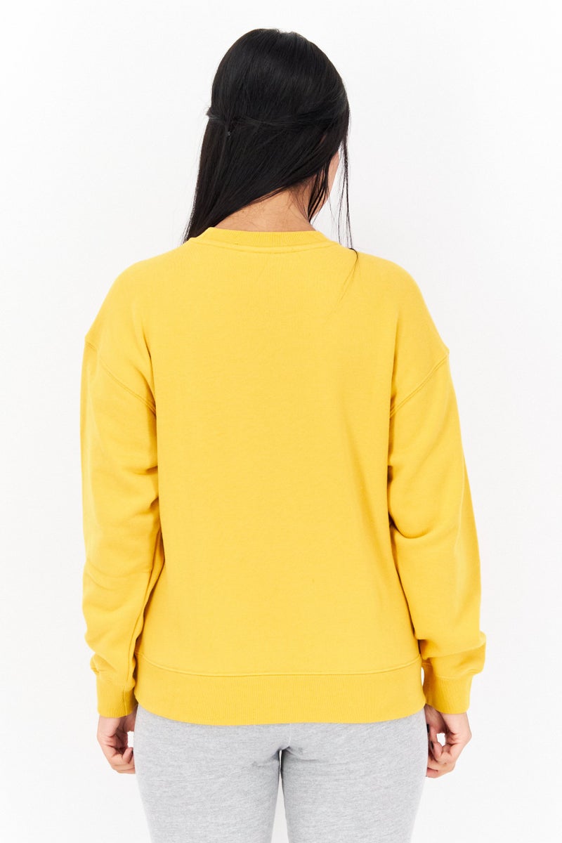 adidas Originals Adidas Originals x Disney Women Sportswear Fit Long Sleeves Outdoor Sweatshirt, Yellow  - Image 4