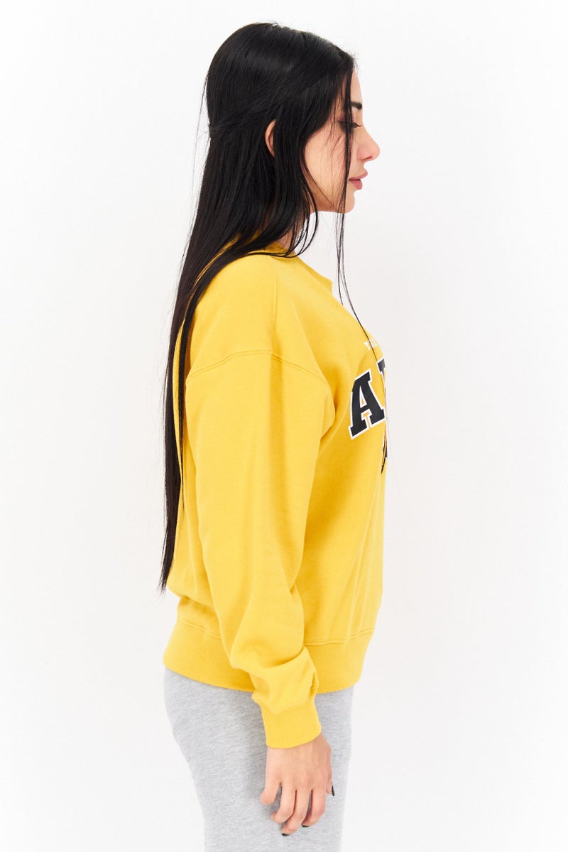 adidas Originals Adidas Originals x Disney Women Sportswear Fit Long Sleeves Outdoor Sweatshirt, Yellow  - Image 3
