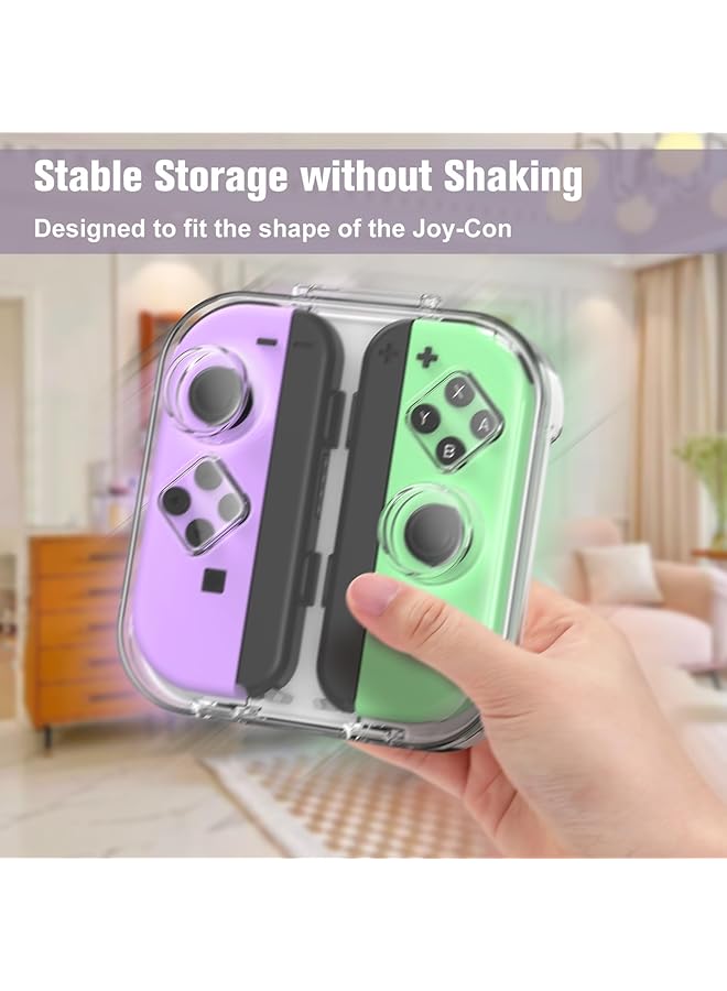 BIGTHREE Storage Case For Nintendo Switch/Oled Joy Con Portable Dust Proof Protective Box With Magnetic Closure Pc Transparent Shell - Image 4