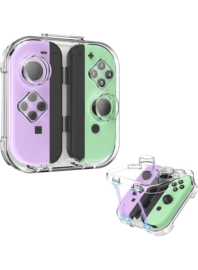 BIGTHREE Storage Case For Nintendo Switch/Oled Joy Con Portable Dust Proof Protective Box With Magnetic Closure Pc Transparent Shell - Image 1