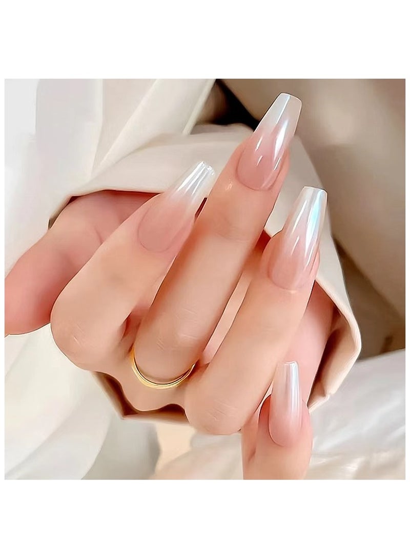 Binzo Beauty Handmade Electroplate Press On Nails, 10pcs,Nails Art , Acrylic Nails, False Nails - Image 2