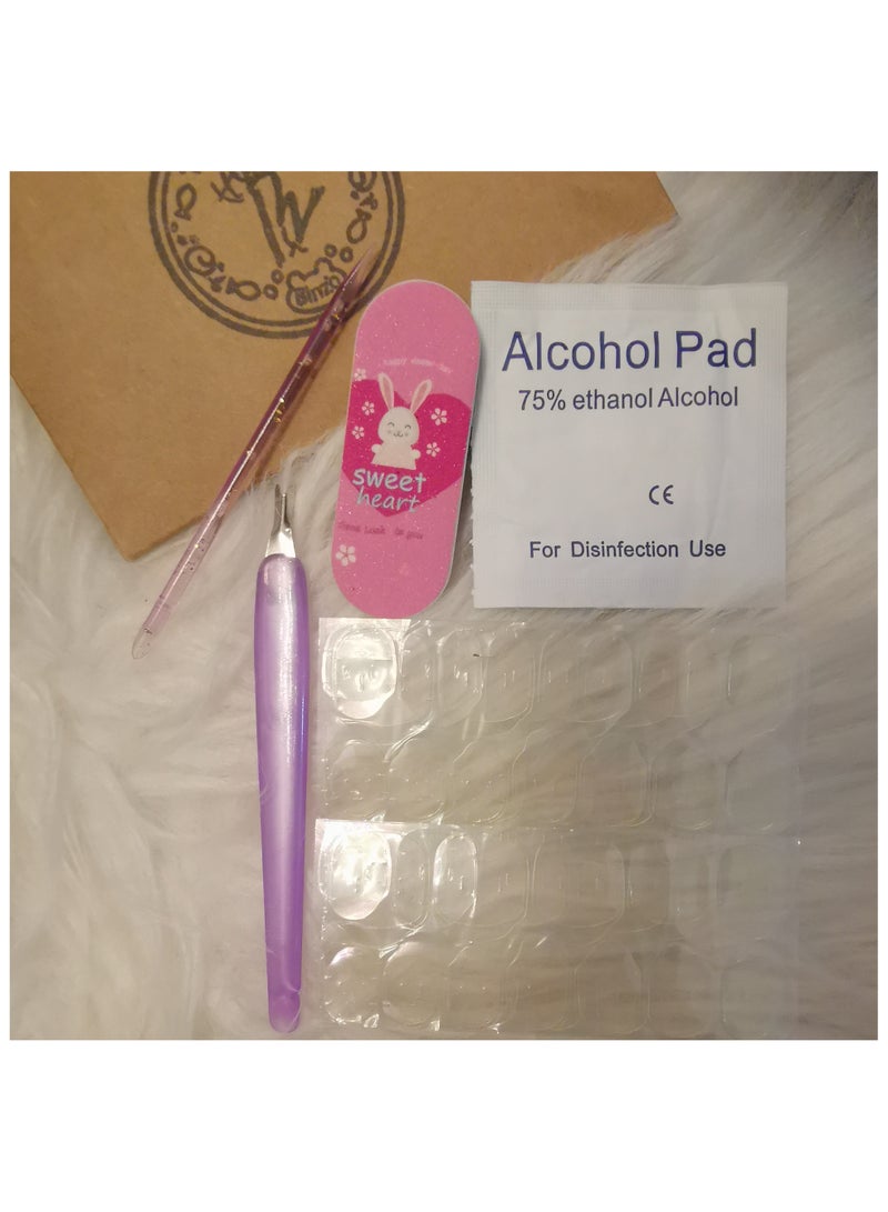 Binzo Beauty Handmade Electroplate Press On Nails, 10pcs,Nails Art , Acrylic Nails, False Nails - Image 4