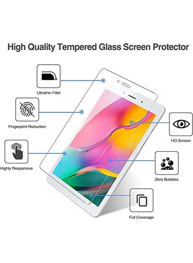 Procases 2 Pack Galaxy Tab A 8.0 2019 Screen Protector T290 T295 Tempered Glass Screen Film Guard For 8.0 Inch Galaxy Tab A 2019 Without S Pen Model Sm T290 Wi Fi Sm T295 Lte - Image 2