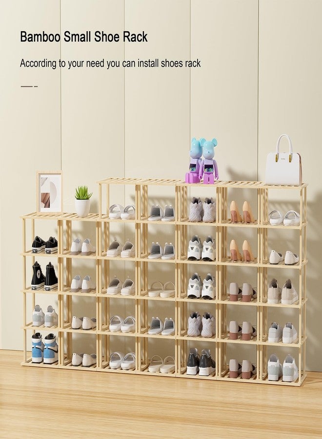 Tohomes Bamboo Shoe Rack - Vertical Shoe Rack for Small Spaces - Image 5