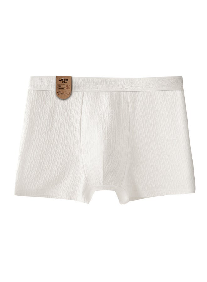 Men's 7a Raw Cotton, Undyed, Non-fluorescent, 7a Baby Cotton, Pure Cotton Crotch, Men's Pure Cotton, Antibacterial, Refreshing