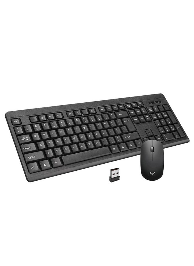 2.4G Keyboard And Mouse Suit X900 Wireless Thin Keyboard Office Mouse For Laptop-Color:X906