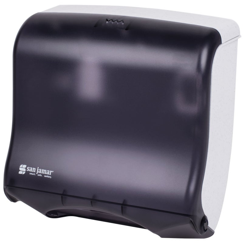 San Jamar T1755TBK Ultrafold Fusion Folded Towel Dispenser, Fits 400 Multifold/240 C-Fold Towels, Classic, Black Pearl - Image 5