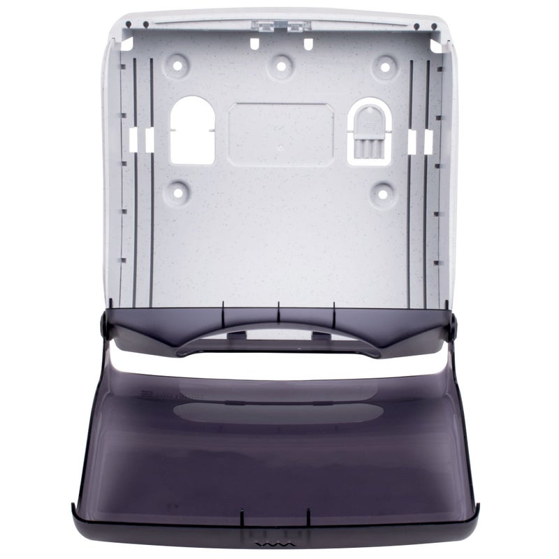 San Jamar T1755TBK Ultrafold Fusion Folded Towel Dispenser, Fits 400 Multifold/240 C-Fold Towels, Classic, Black Pearl - Image 3