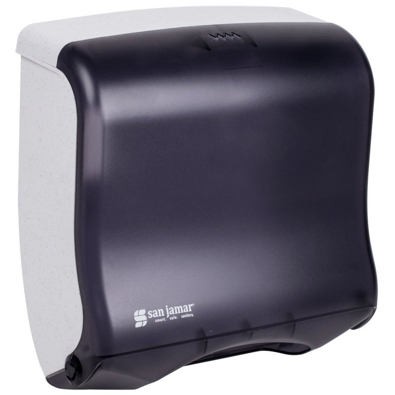 San Jamar T1755TBK Ultrafold Fusion Folded Towel Dispenser, Fits 400 Multifold/240 C-Fold Towels, Classic, Black Pearl - Image 1