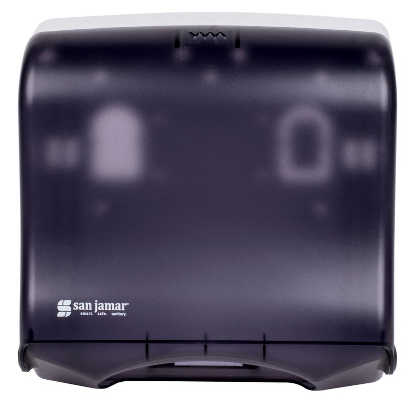 San Jamar T1755TBK Ultrafold Fusion Folded Towel Dispenser, Fits 400 Multifold/240 C-Fold Towels, Classic, Black Pearl - Image 4