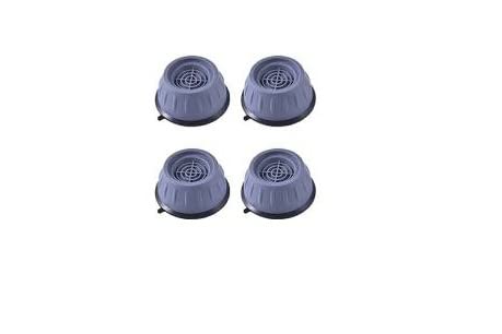 WZA 4PC Washer Dryer Anti Vibration Pads with Suction Cup Feet Fridge Washing Machine Leveling Feet Anti Walk Pads Shock Absorber Furniture Lifting Base4 Piece