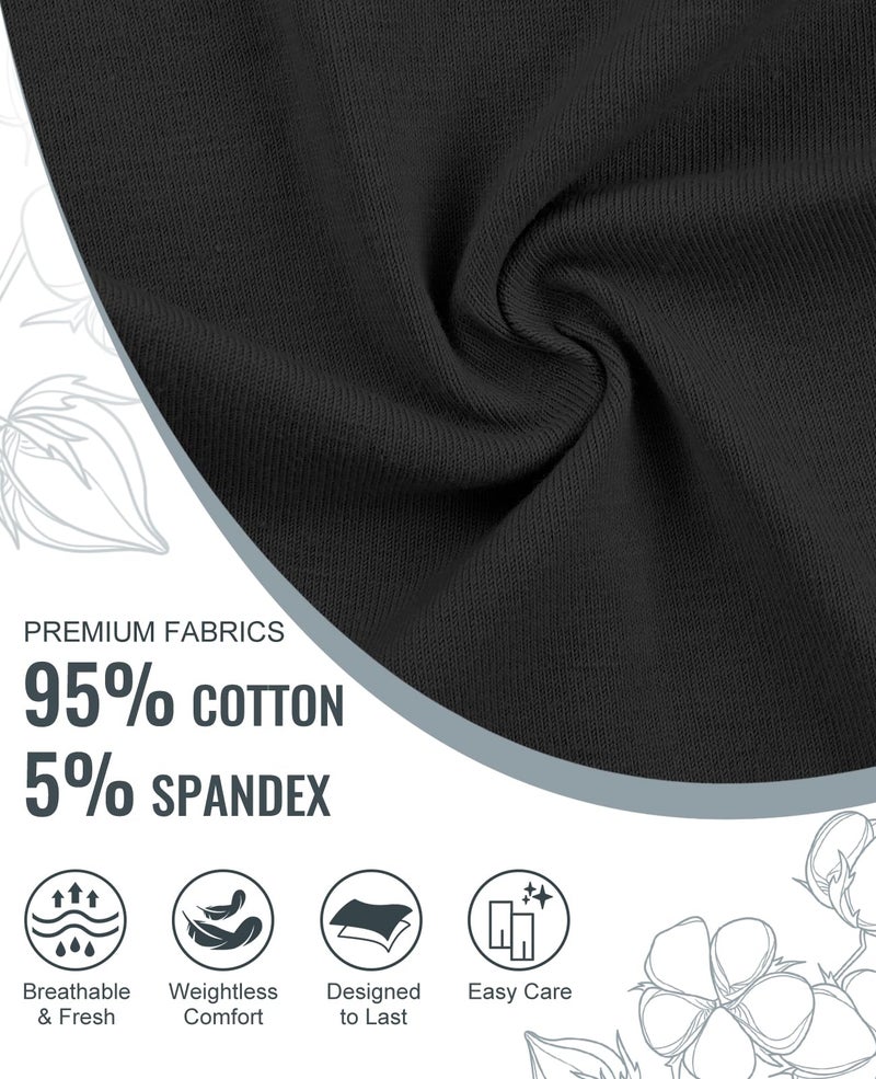 Sunm Boutique Cotton Thongs for Women, No Show Underwear for Women Pack, Sexy Low Rise Ladies Panties (6 Pack, Large, Black) - Image 2