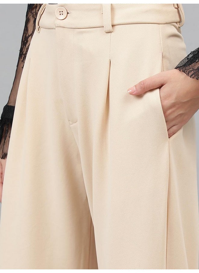 Kotty KOTTY Womens Polyester Blend Straight Fit Trousers  - Image 3
