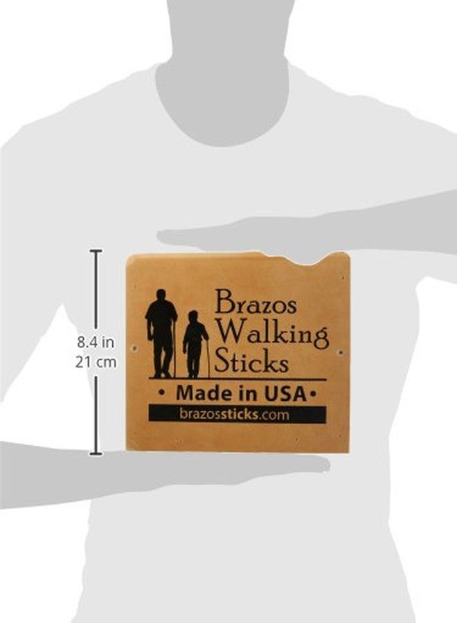 Brazos Rustic Wood Walking Cane, Twisted Hardwood, American Style Handle, for Men & Women, Made in the USA, 34" - Image 3