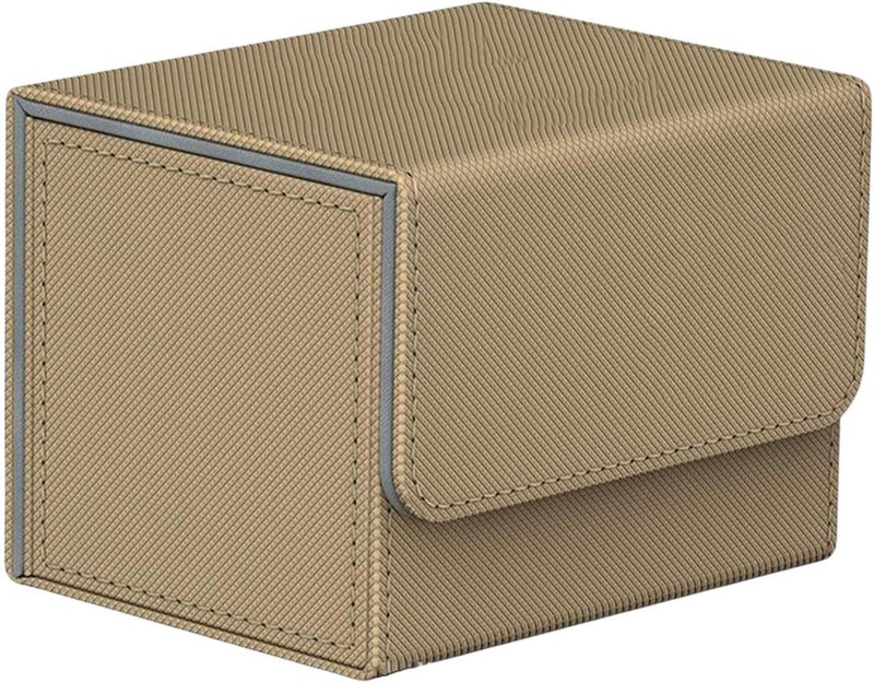 klarako Trading Card Deck Box Organizer Storage Holder Container Album W/ Magnet Closure for TCG  Brown - Image 1