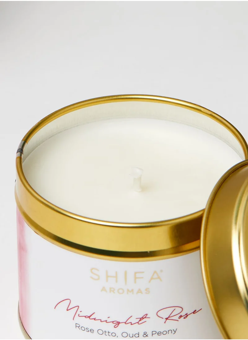 Shifa Aromas Rose Otto, Oud & Peony Candle 200g