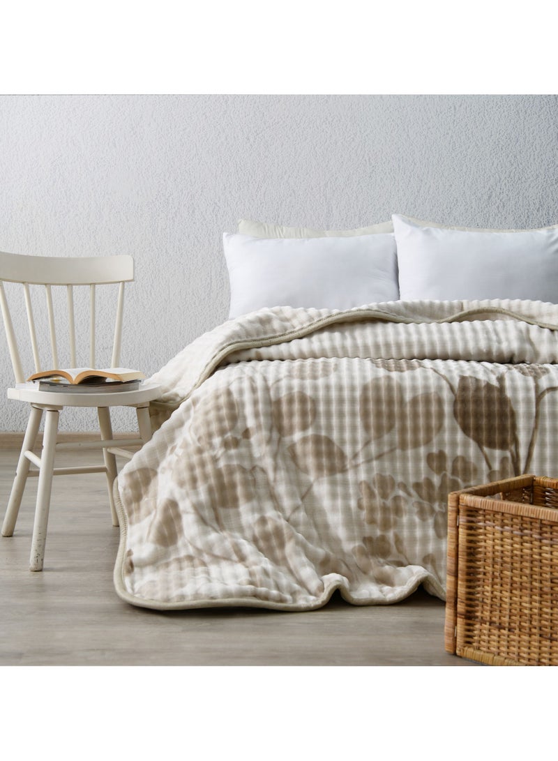 Morano My Touch Weighted Blanket - Soft Fleece Blanket for Winter, 220 x 240 cm, 2-Ply, 4kg, 100% Polyester Cozy Blanket for Comfort and Warmth - Image 1