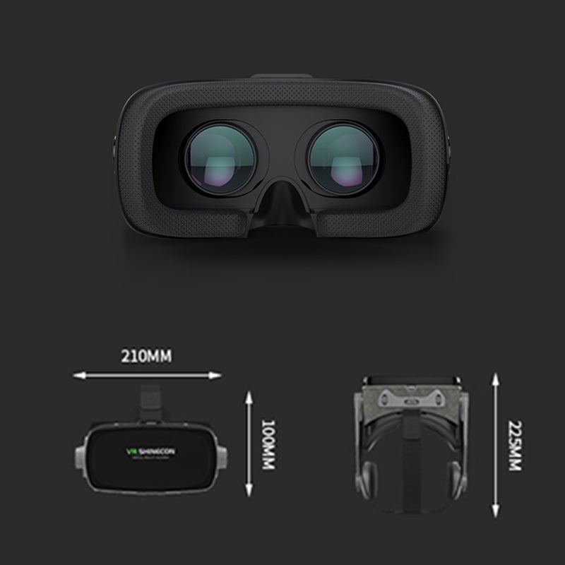 SHINECON G07E VR Headset 110°FOV Eye Protected Virtual Reality Headset for Adults 3D Stereo Sound Compatible with iOS & Android Smart Phones w/4.5-6.53in Screen - Image 2