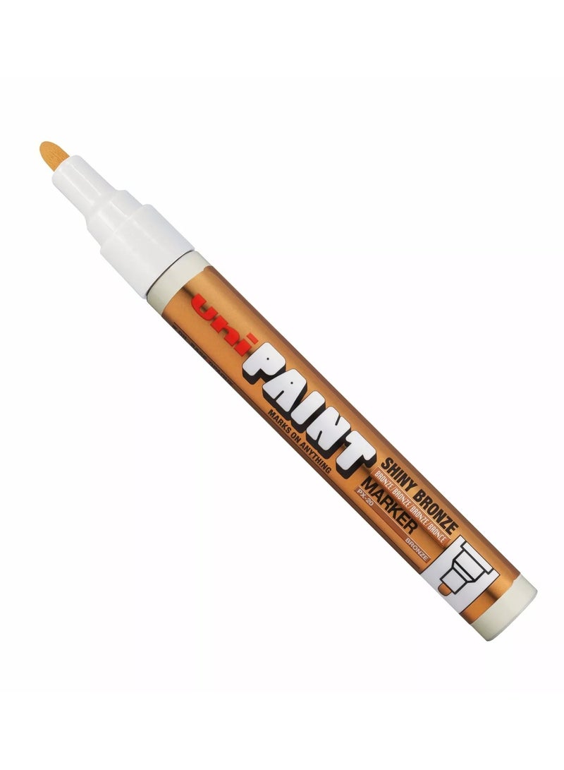 Uniball 1-Piece Medium Bullet Tip Marker Shiny Bronze Ink  - Image 2