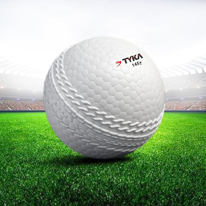 TYKA Heavy Gravix Moisture Resistant Cricket Ball 145+ GMS - Eco-Friendly Training Ball | All Weather Durable Performance | True Bounce, Engineered Power | Pack of 1 - Image 1
