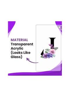 PRINTSHOP4ME Acrylic Alphabet A-Z Initial Letter Keychain for Women Bag Charms Purse Charms For Handbags Pendant Key Ring for Purse Handbags Women Girl Key Ring for Backpack  - Image 2
