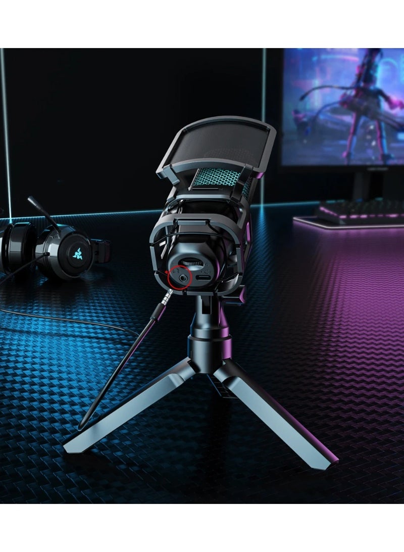 Joshberg Professional USB Streaming Podcast PC Microphone Studio Cardioid Condenser Mic Kit with Boom Arm For Recording YouTube - Image 5